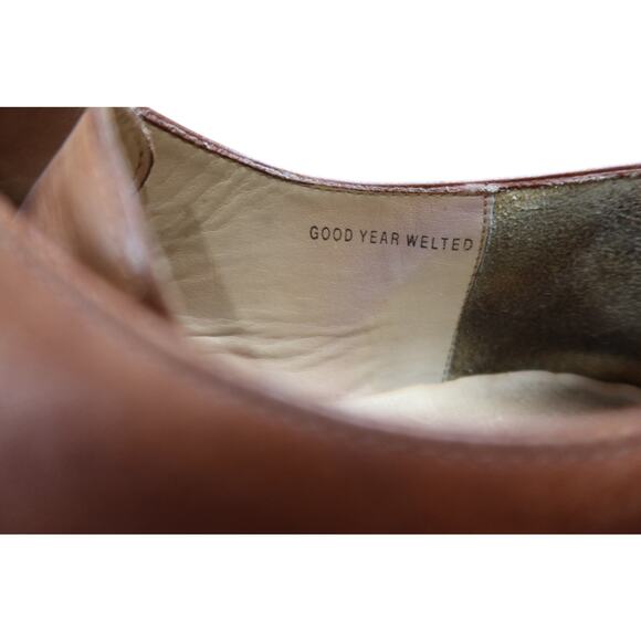 Polo Ralph Lauren Men's Derby Brown Leather Dress Shoes 11.5D W9 - Picture 6 of 9